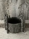Jardinière ronde Bambou