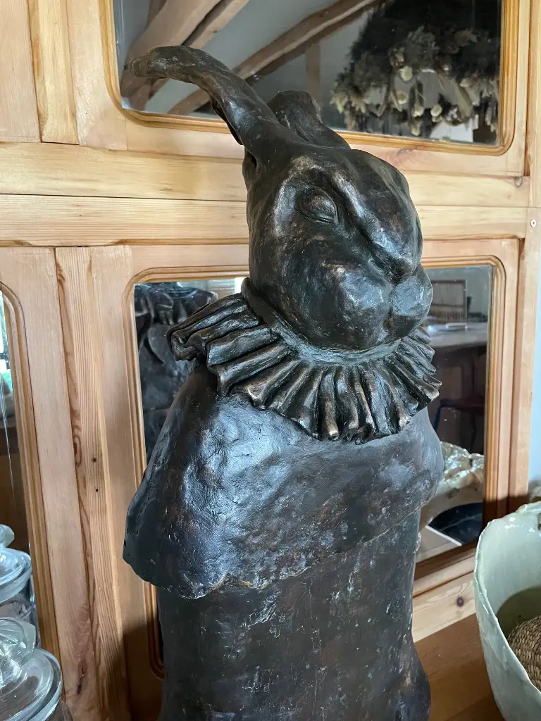 Lapin en bronze