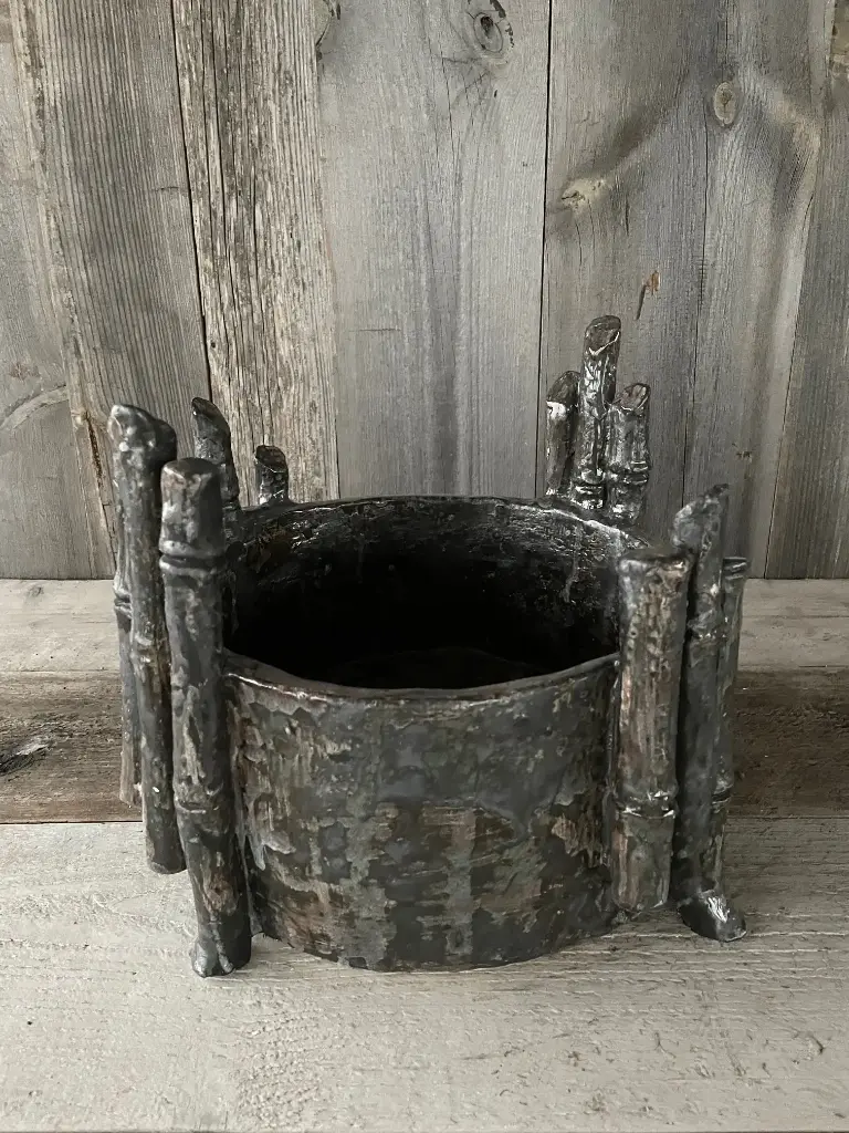 Jardinière ronde Bambou